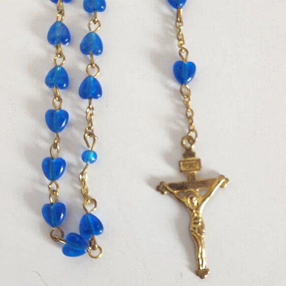 Rosary Plastic Hearts *AS IS* - Picture 4 of 6